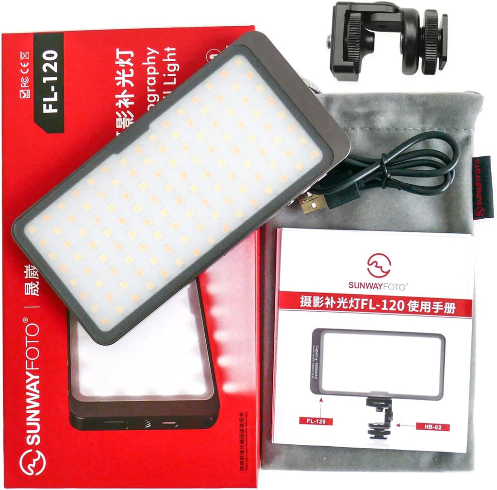 LED Video Light Kit 3000-5500k Bi-Color Portable Panel I992364