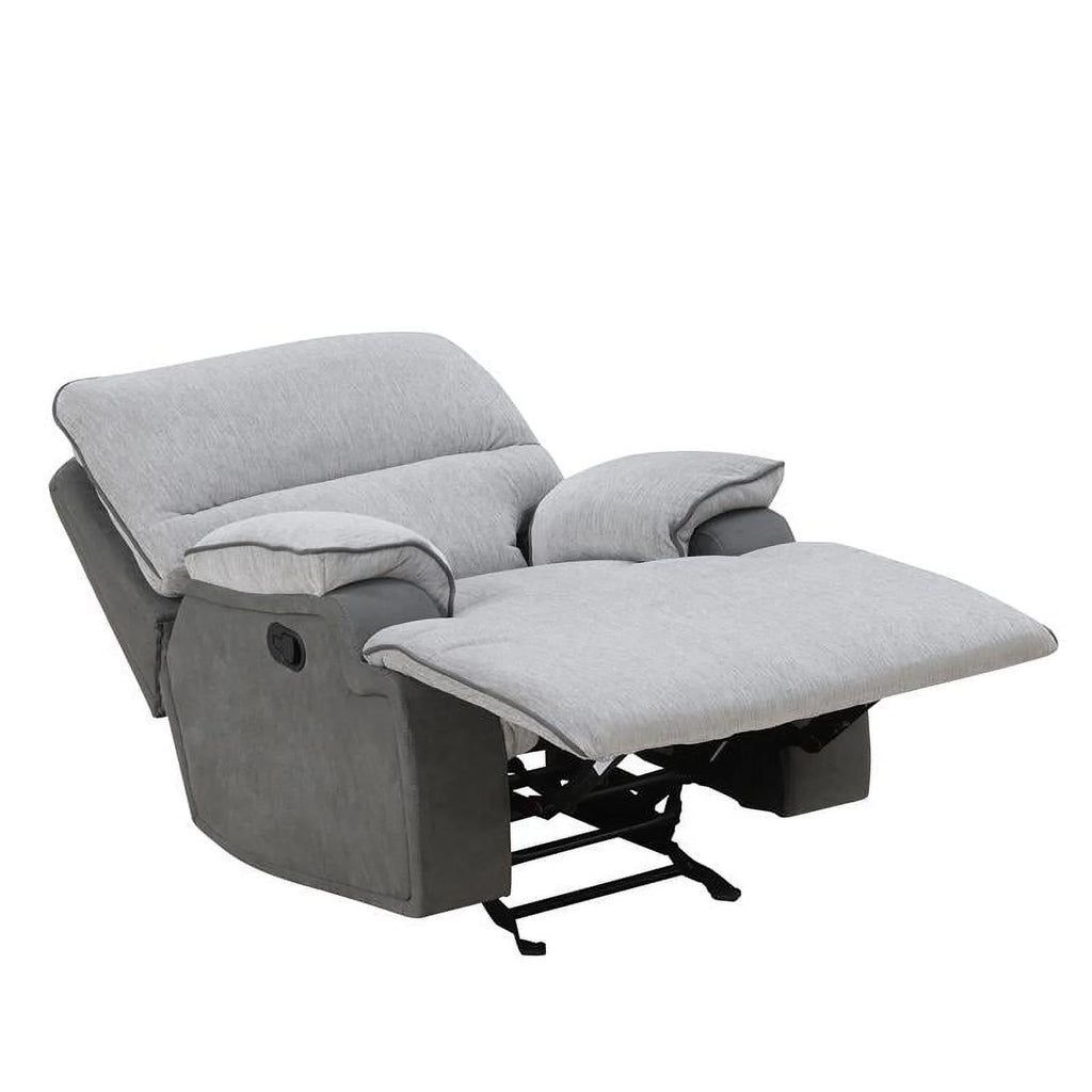 Light Gray Fabric Recliner Chair J272984