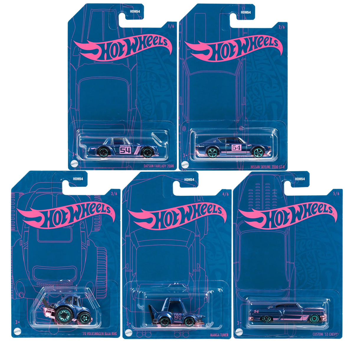 Set of 5 Diecast Vehicles X3962