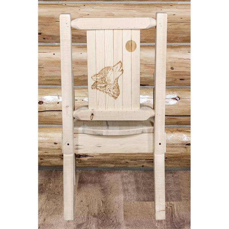 Clear Lacquer Captain's Chair H337