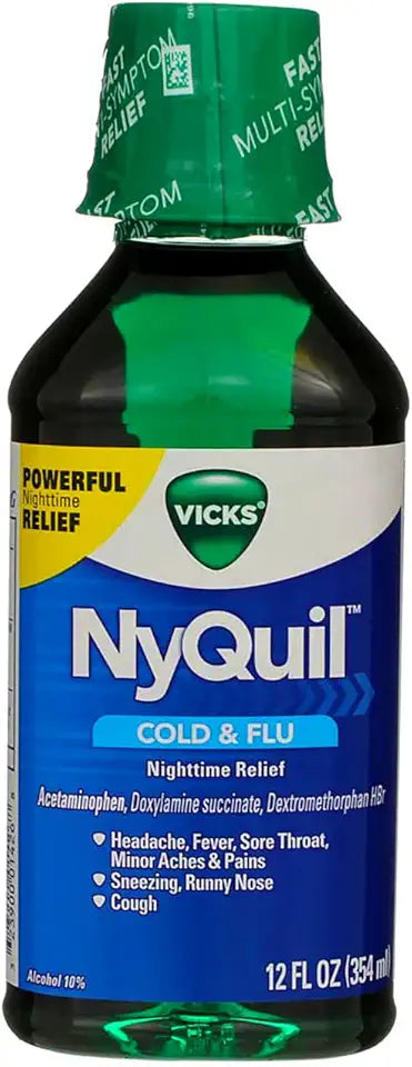 Cold & Flu Nighttime Liquid 12 oz L371