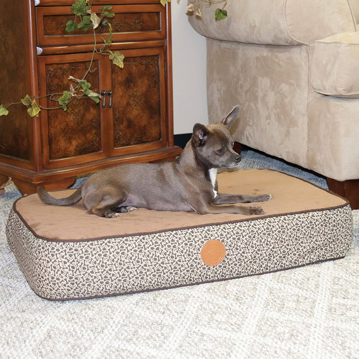 Orthopedic Pet Bed Large Gray G6723