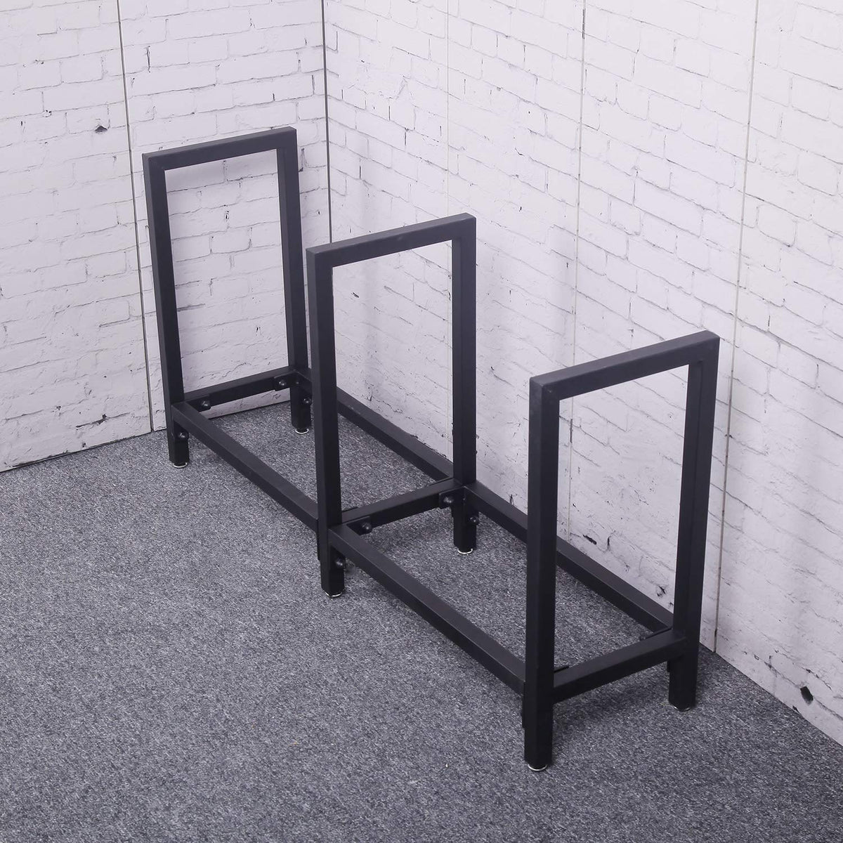 Black Steel Firewood Log Rack L4077