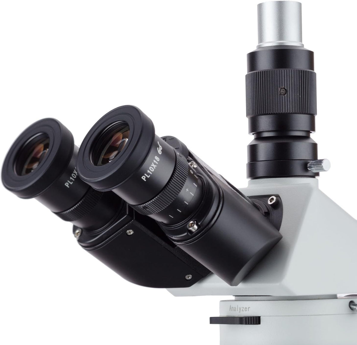 40x-800x Polarizing Metallurgical Microscope with Top and Bottom Lights and 18MP USB3.0 Camera V34360