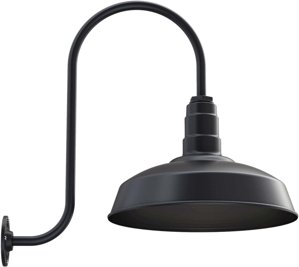 16 Dome Gooseneck Outdoor Wall Mounted Barn Light A457309