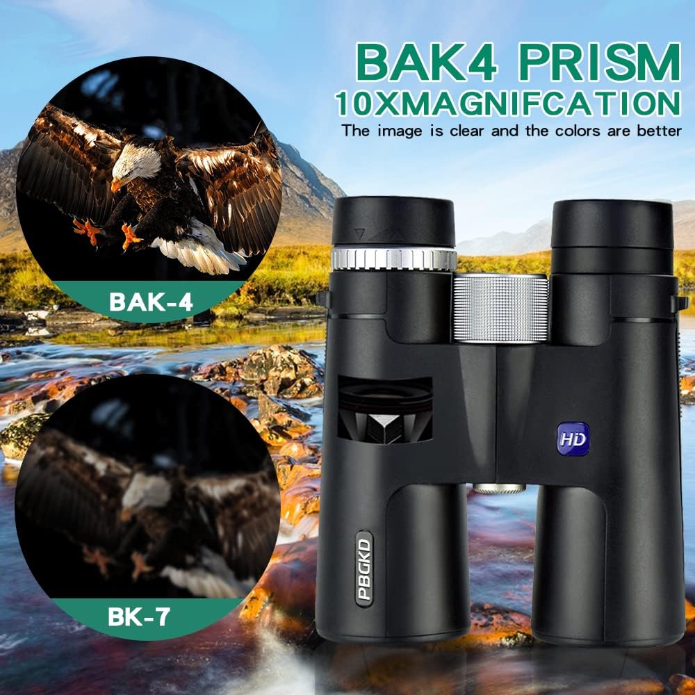12x42 HD Roof Prism Binoculars Waterproof BAK4 FMC Lens L29361