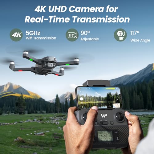4k GPS Foldable FPV RC Camera Drone with 2 Batteries S4484