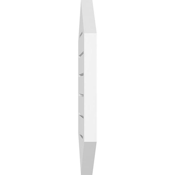 Vertical Peaked Surface Mount PVC Gable Vent V215164