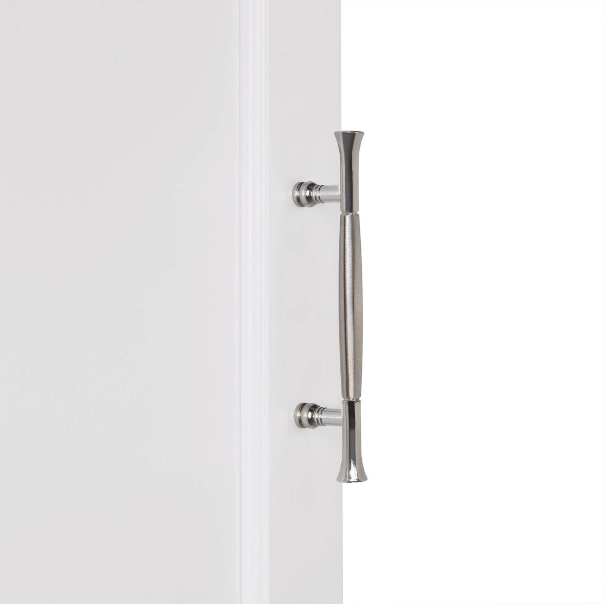 White Two Door Wall Cabinet with Open Shelf F58480