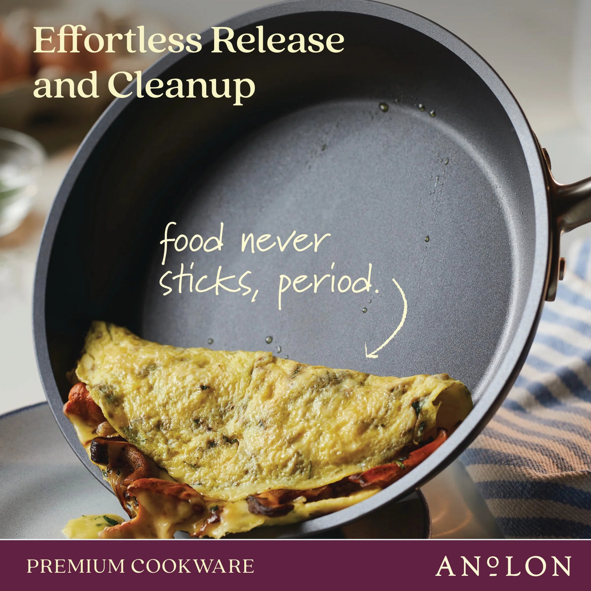 13.5-Inch Hard-Anodized Nonstick Wok with Lid Q8288