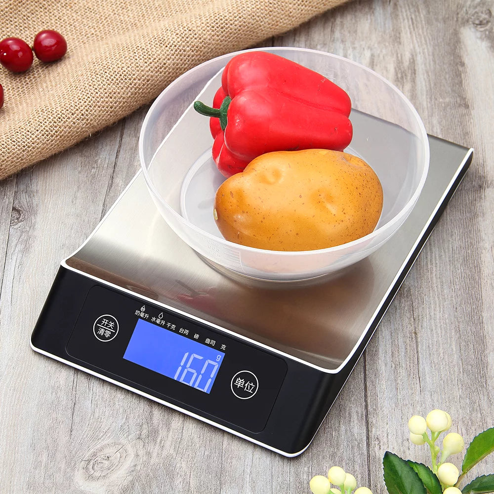 Stainless Steel Digital Kitchen Scale Y44671