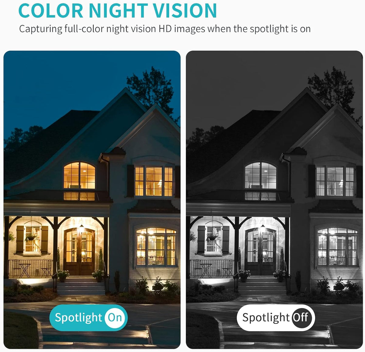 Outdoor Wireless Security Camera with Color Night Vision Y916