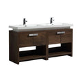 63 in. Modern Rose Wood Bathroom Vanity J5181