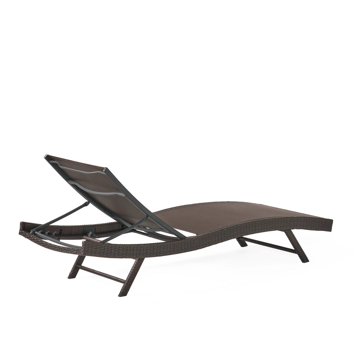 Brown Textilene Chaise Lounge set of 2 V766883