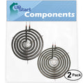 2-Pack 8 inch 6 Turns & 6 inch 5 Turns Surface Burner Elements for Range, Stove & Cooktop Z583