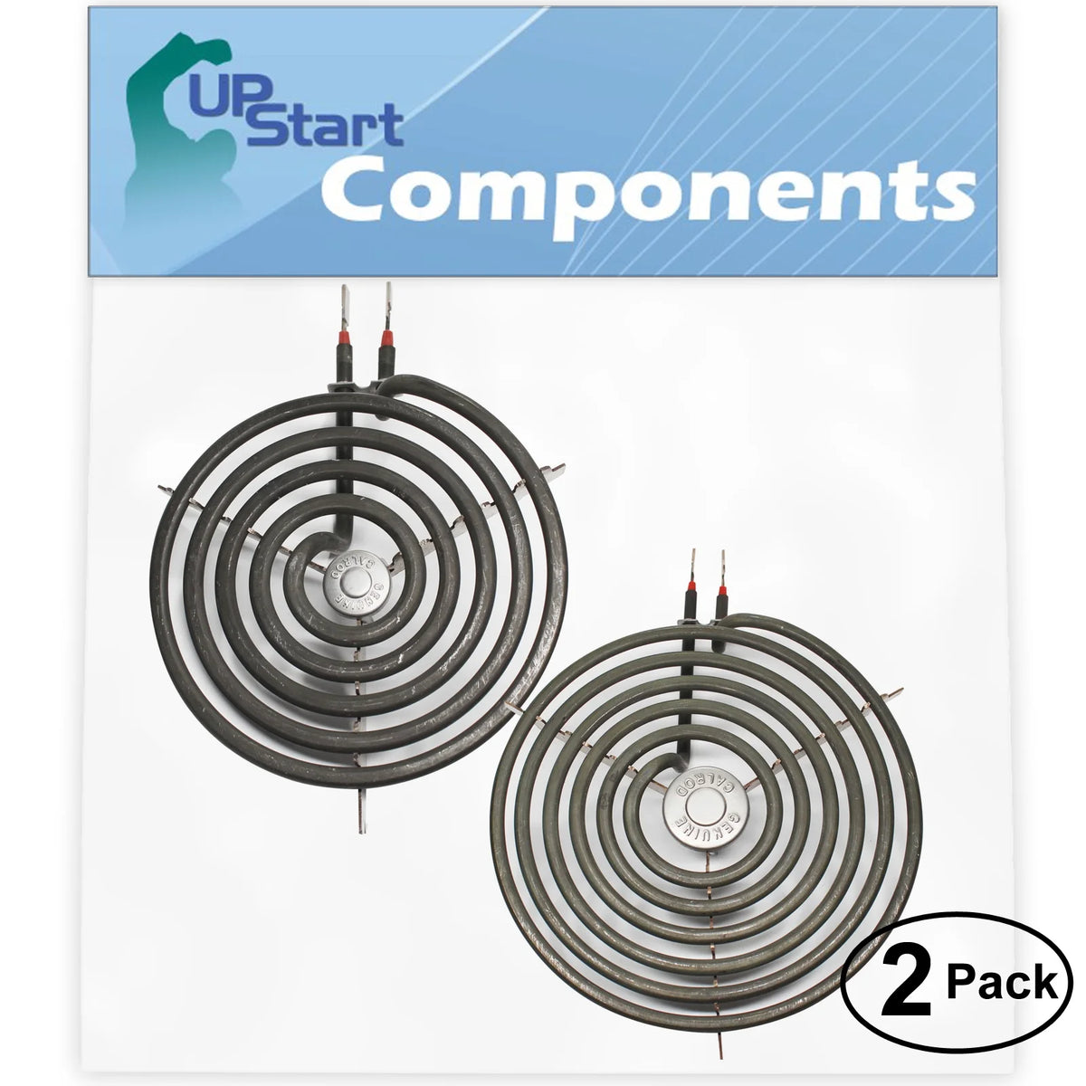 2-Pack 8 inch 6 Turns & 6 inch 5 Turns Surface Burner Elements for Range, Stove & Cooktop Z583