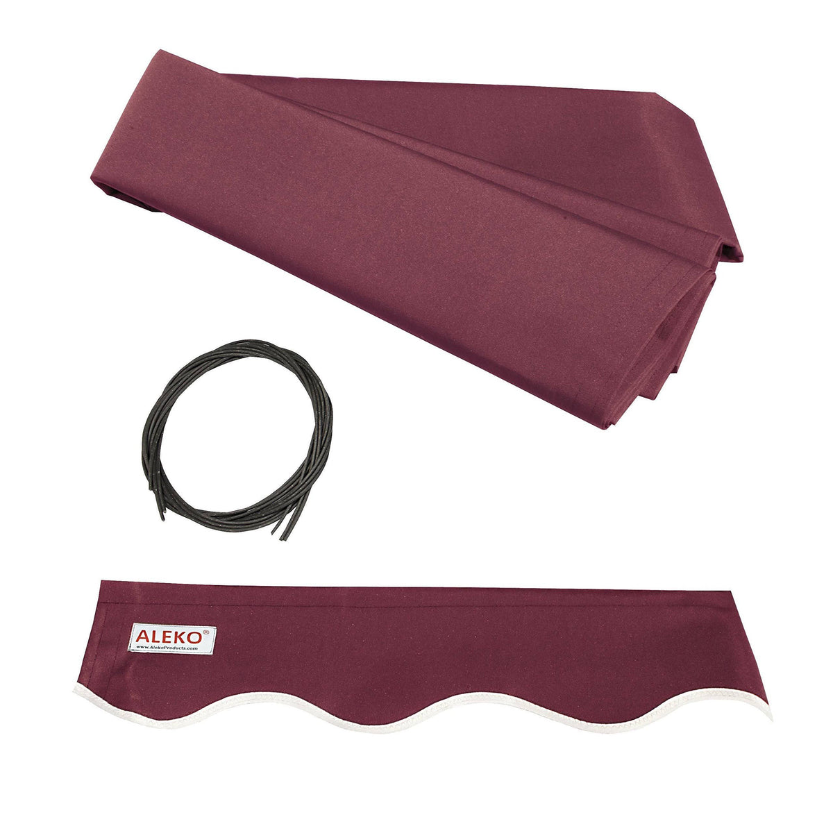 20 x 10 ft. Retractable Awning Fabric Replacement Burgundy L471