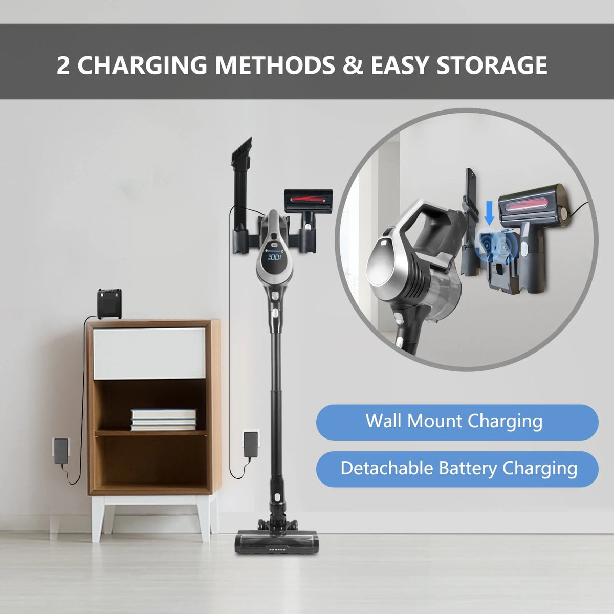 Cordless Vacuum with LED Display J522309