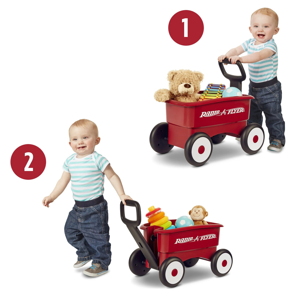 Red 2-in-1 Push Walker Wagon B249623