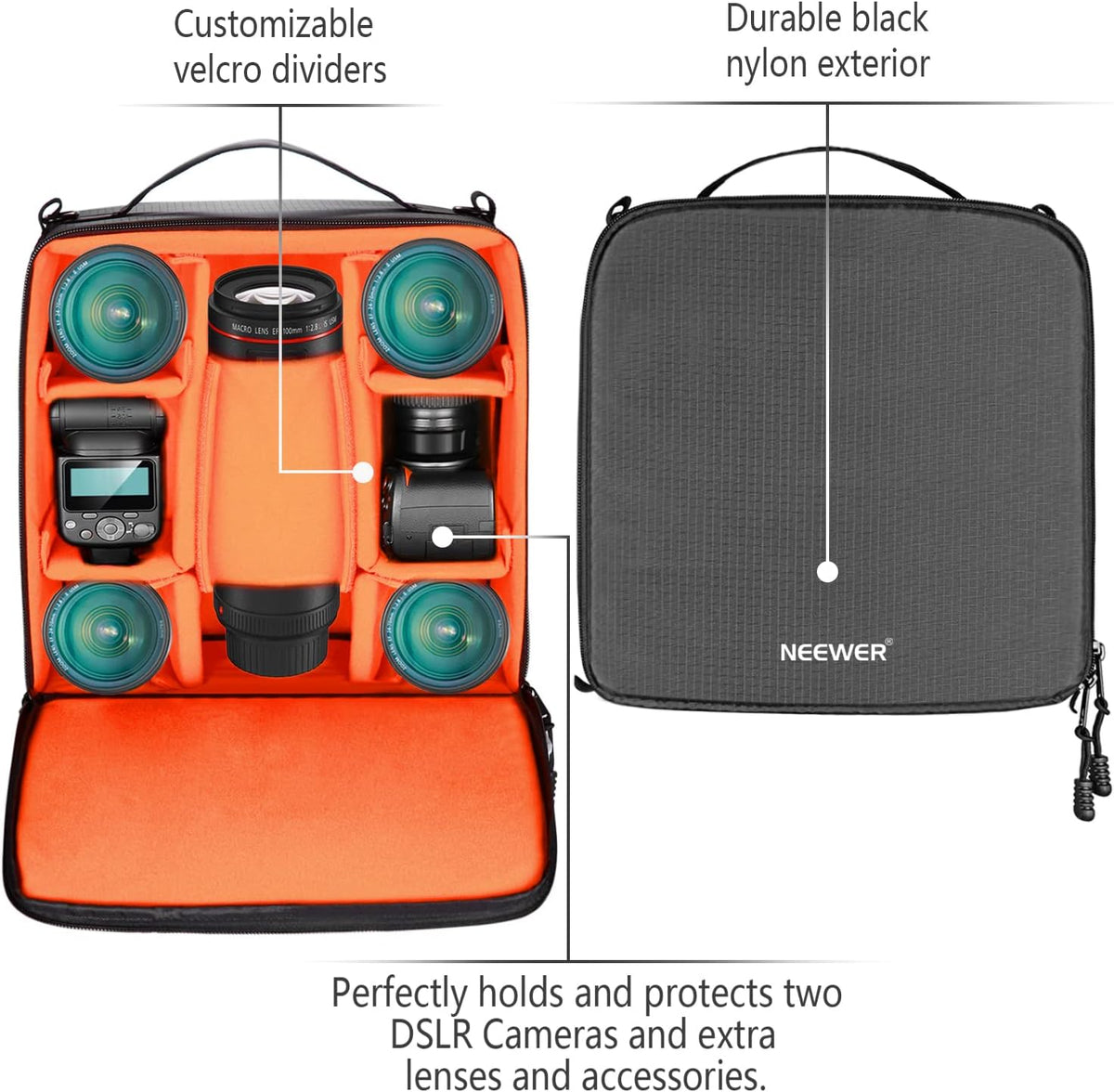 Flexible Partition Camera Padded Bag Insert Z384
