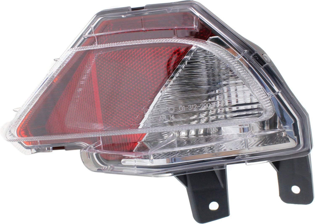 Tail Light Set of 2 Clear Red Lens Halogen Y131236