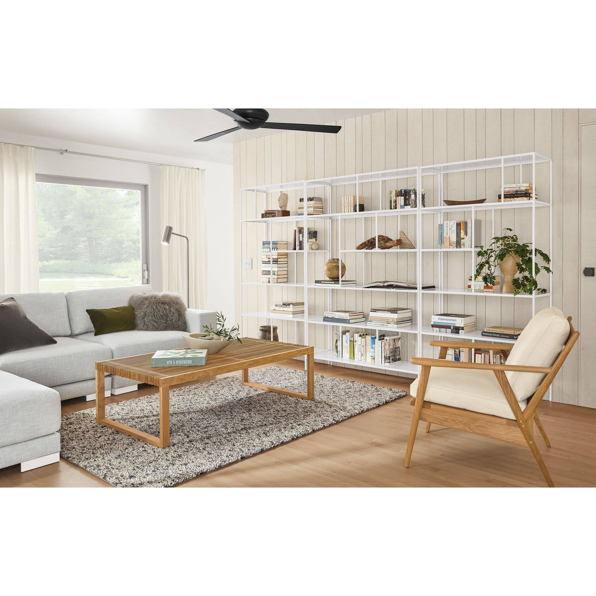 Modern Onyx Gloss Bookcase C6485