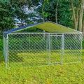 10ft x 10ft Metal Dog Kennel with Roof W261