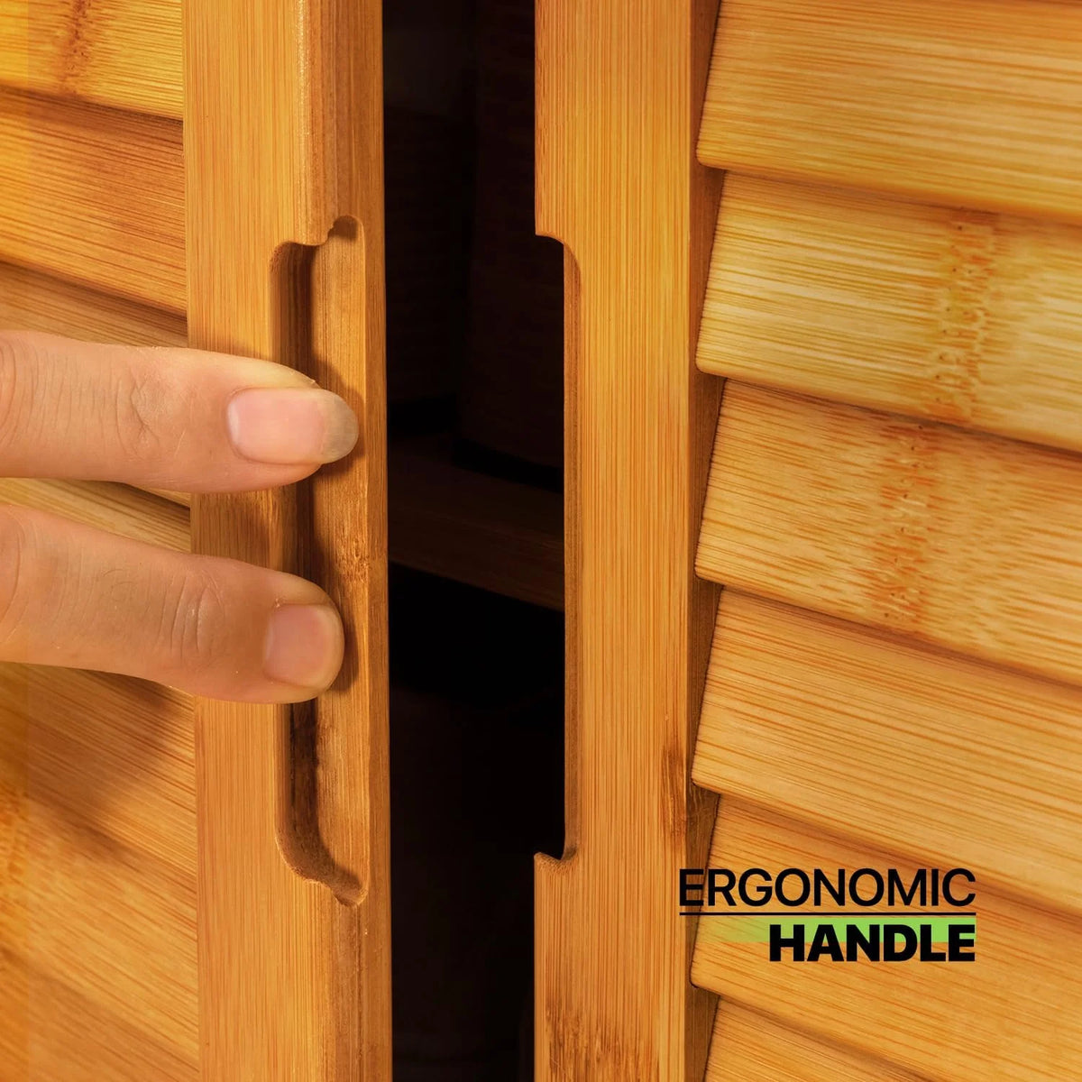 Bamboo Shoe Storage Cabinet With Drawer & Shutter Door Z339058