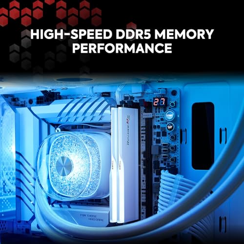 DDR5 RAM 64GB (2x32GB) 6400MT/s CL32-39-39-102 1.40V Desktop Computer Memory UDIMM Matte Black X18835
