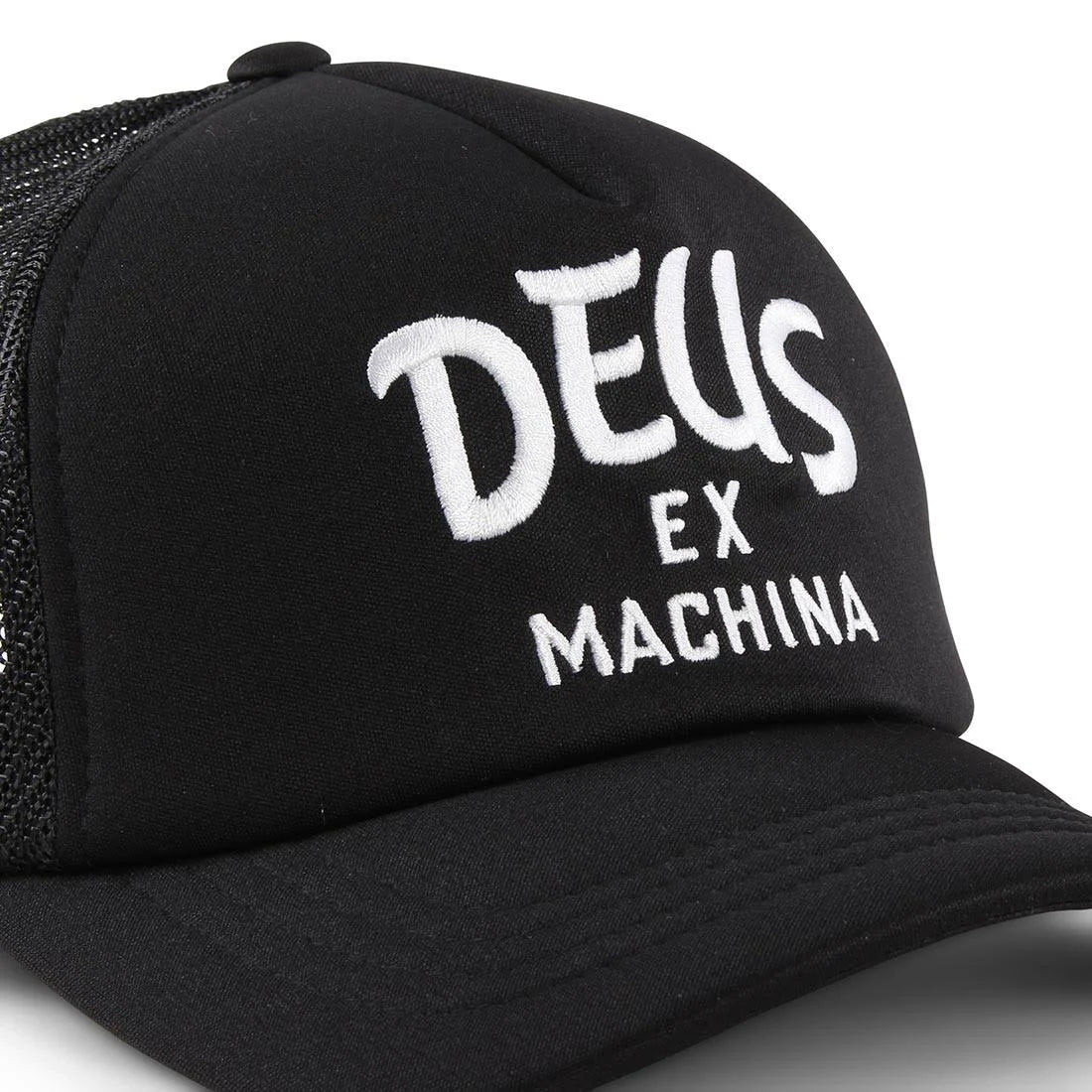 Black Curvy Trucker Cap C962397