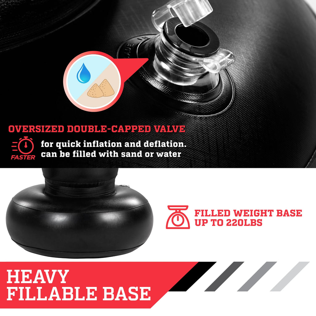 Black Heavy Duty Inflatable Punching Bag Z993