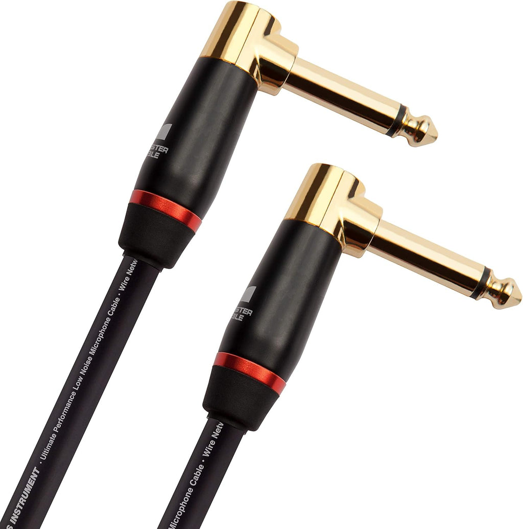 Monster Bass Instrument Cable - 12 ft - Right Angle to Straight S386