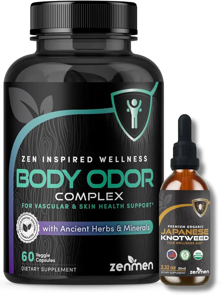 Body Odor Supplement and Japanese Knotweed Tincture Bundle F238926
