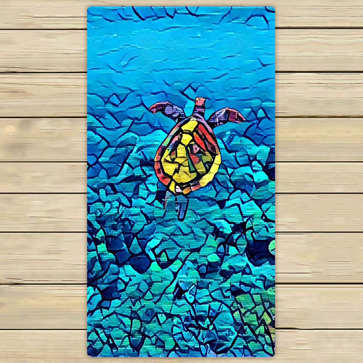 Ocean Animal Turtle Hand Towel 30x56 inches V67617