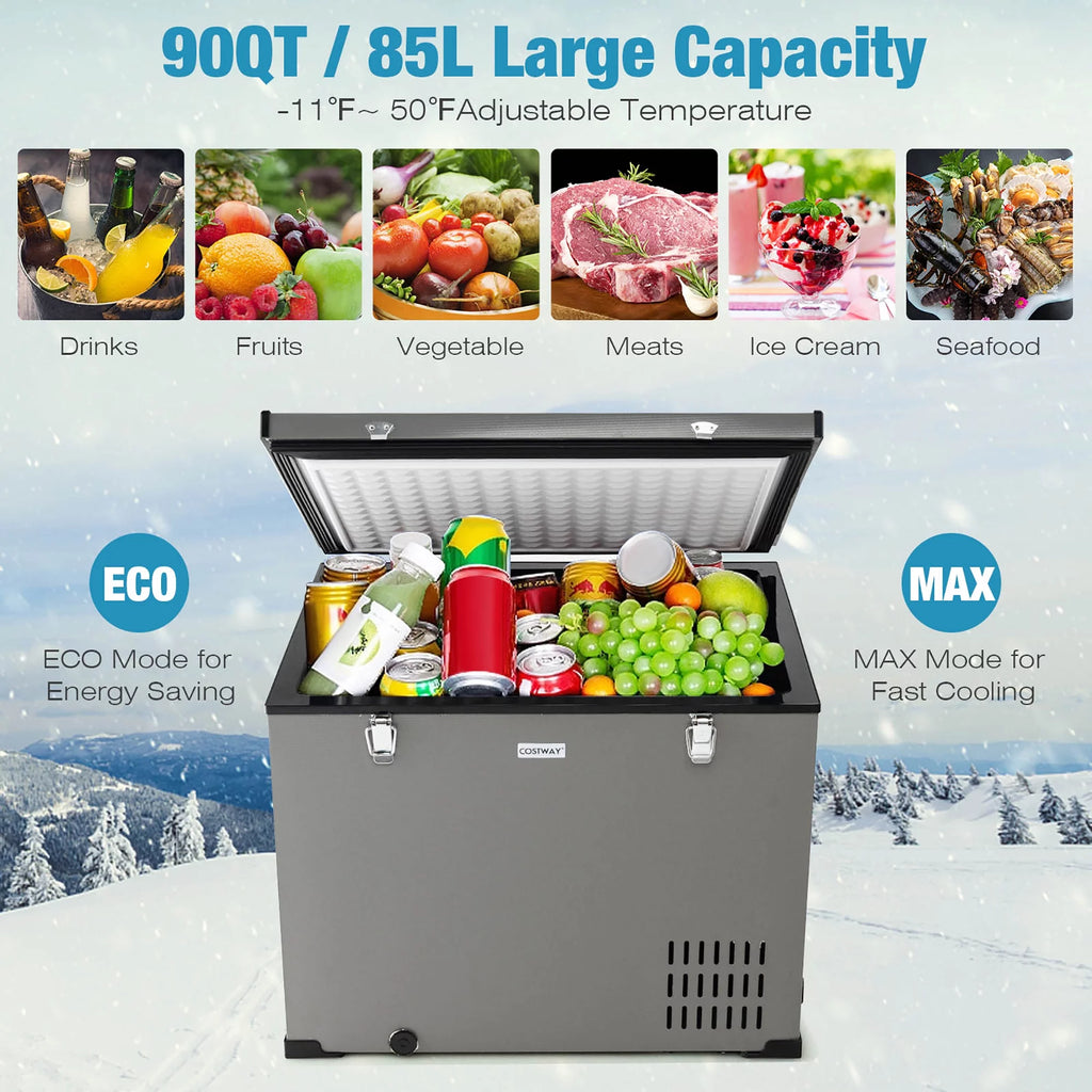 90 QT Portable Car Refrigerator with Compressor L913