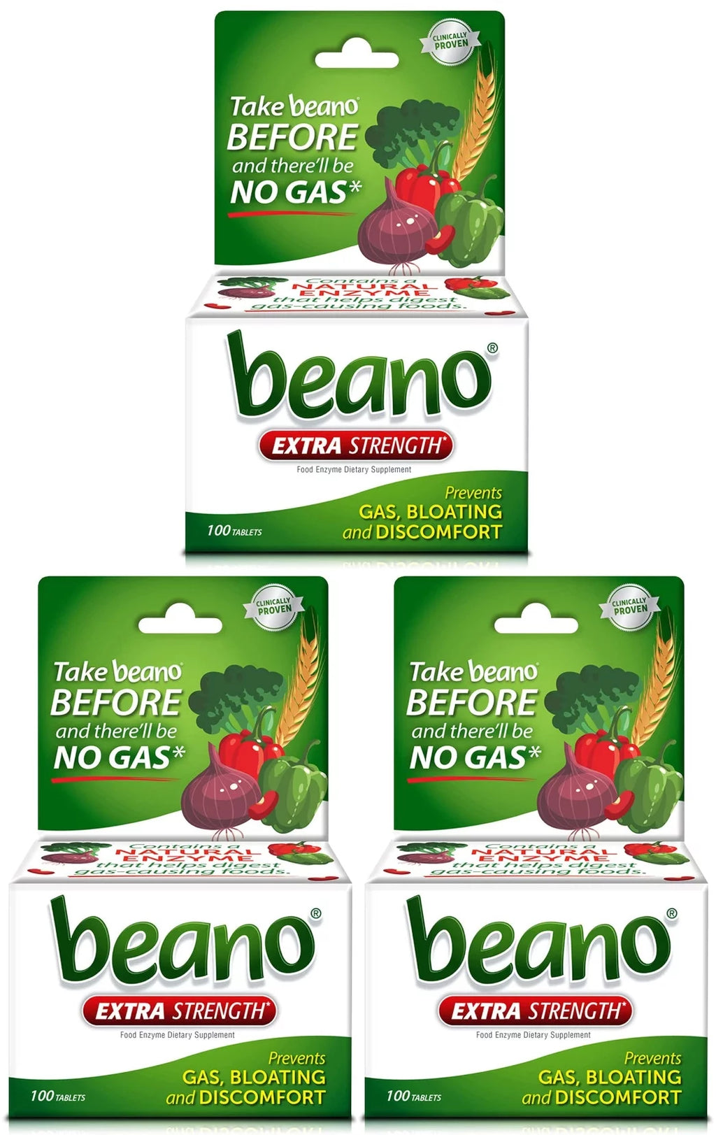 Food Enzyme Dietary Supplement, 100 ea (Pack of 3) E627