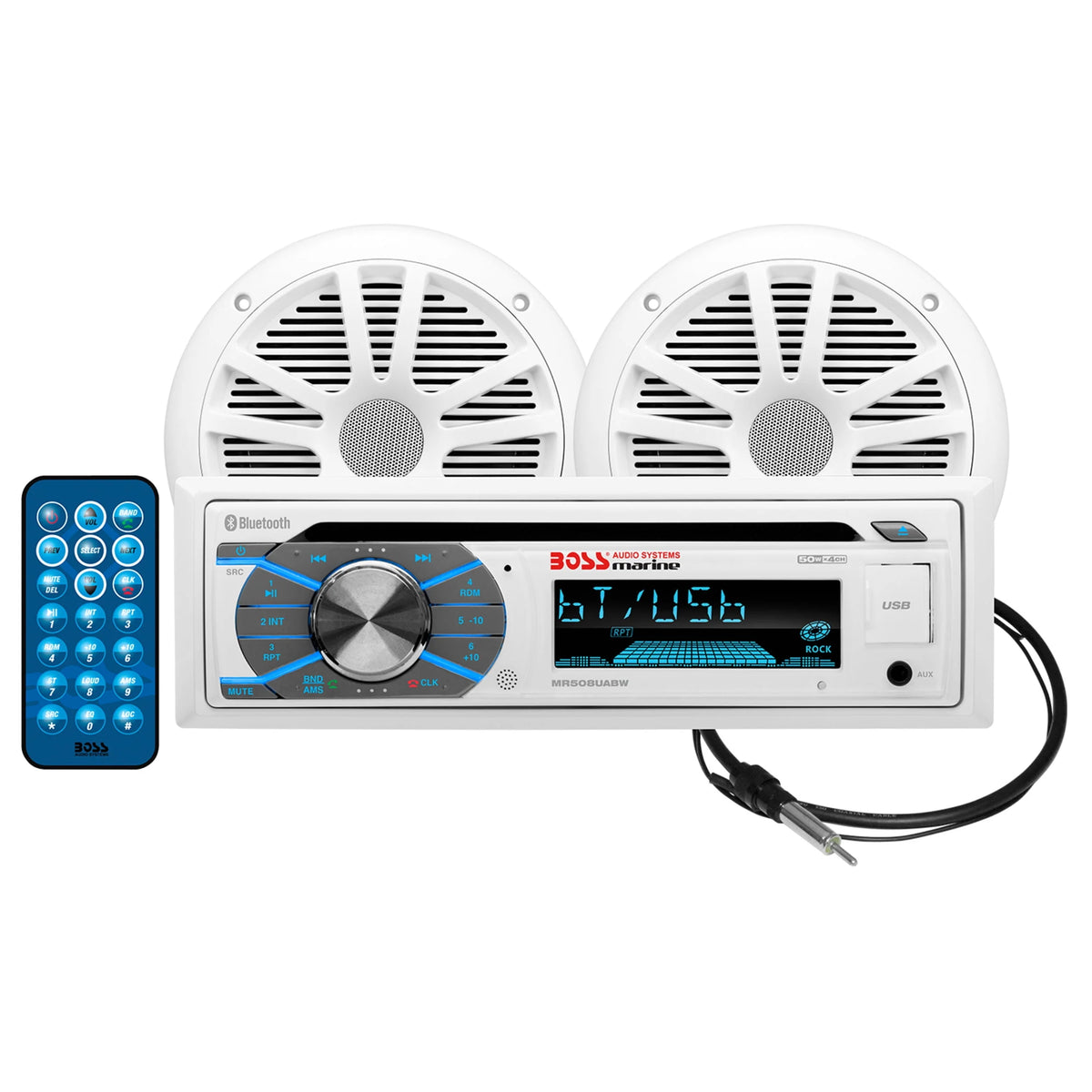Marine Receiver and 6.5 Inch Full Range Speakers L433