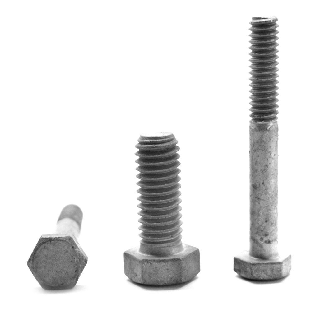 Coarse Thread A307 Grade A Hex Bolt Low Carbon Steel Hot Dip Galvanized J18888