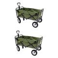 Collapsible Steel Frame Utility Wagon Cart (2 Pack) X1263