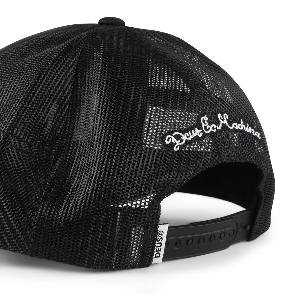 Black Curvy Trucker Cap C962397