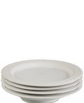 White Stoneware Salad Plates, Set of 4 N67220
