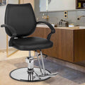 Black Hydraulic Salon Chair with Footrest F796