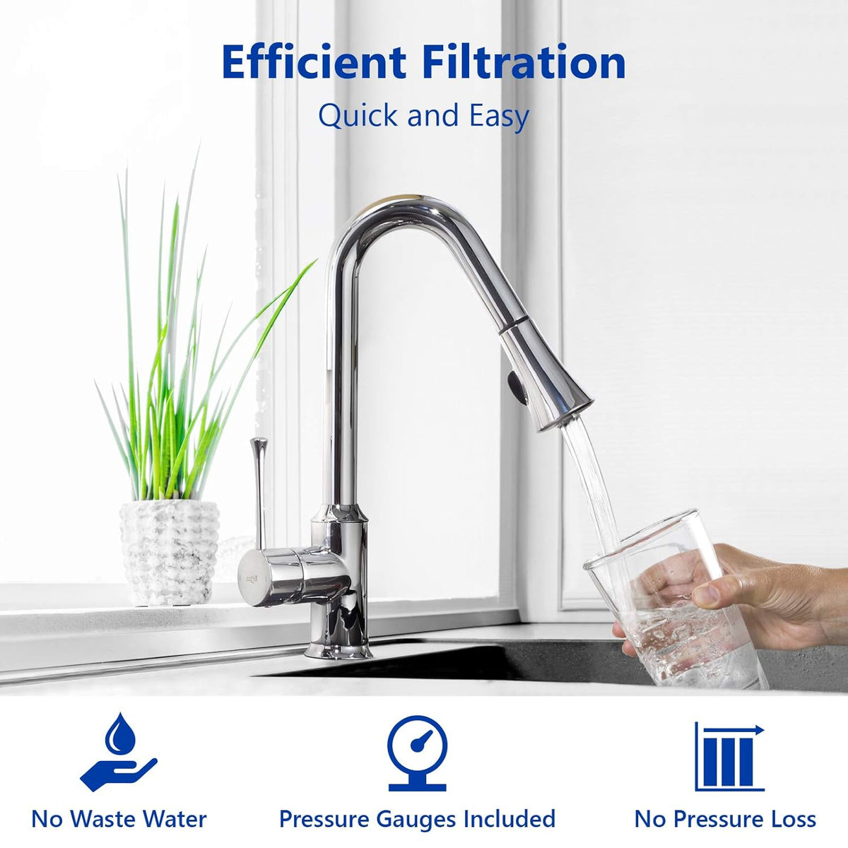 2 Stage Whole House Water Filter with Sediment and Carbon Filter N637358