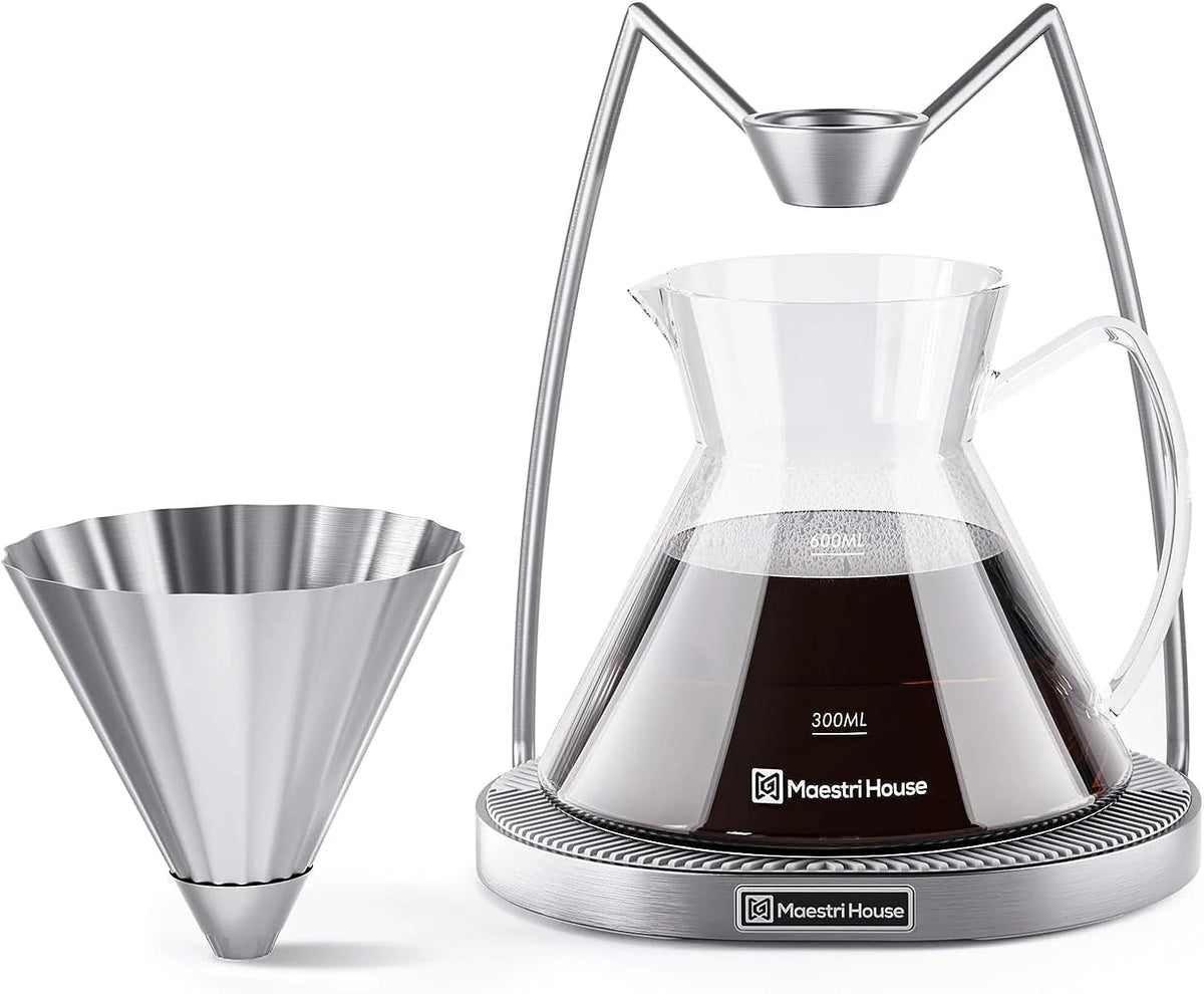 Pour Over Coffee Maker and 600ML Carafe V172