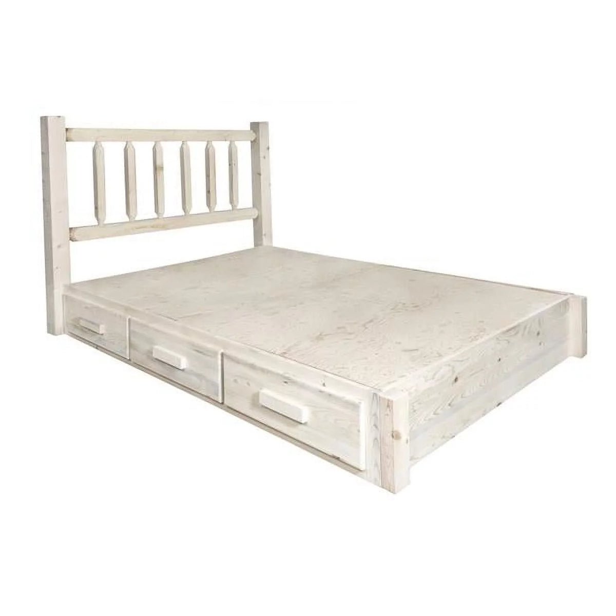 Full Platform Bed with Storage J9204