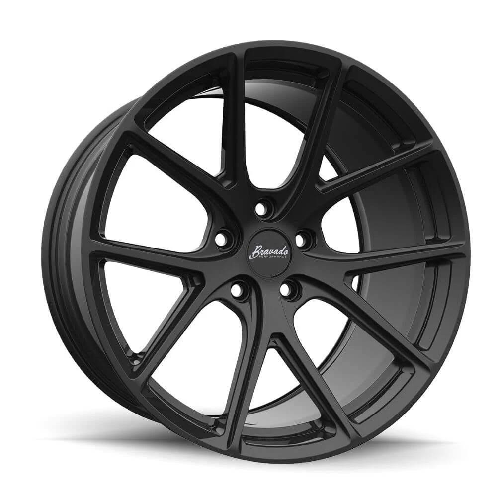 18x10 5x120 ET28 Matte Black Rims H1809