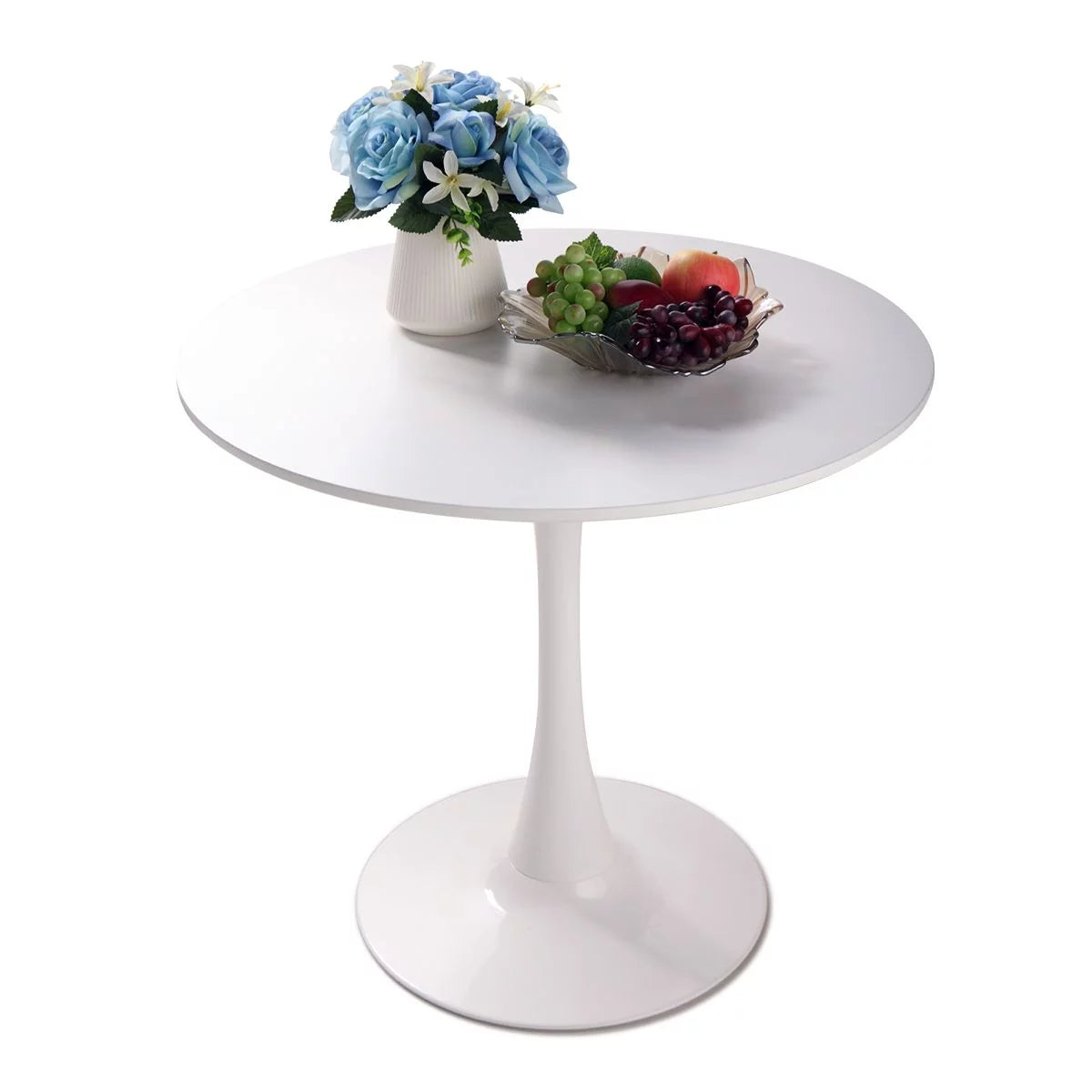 Round Pedestal Dining Table White K117382