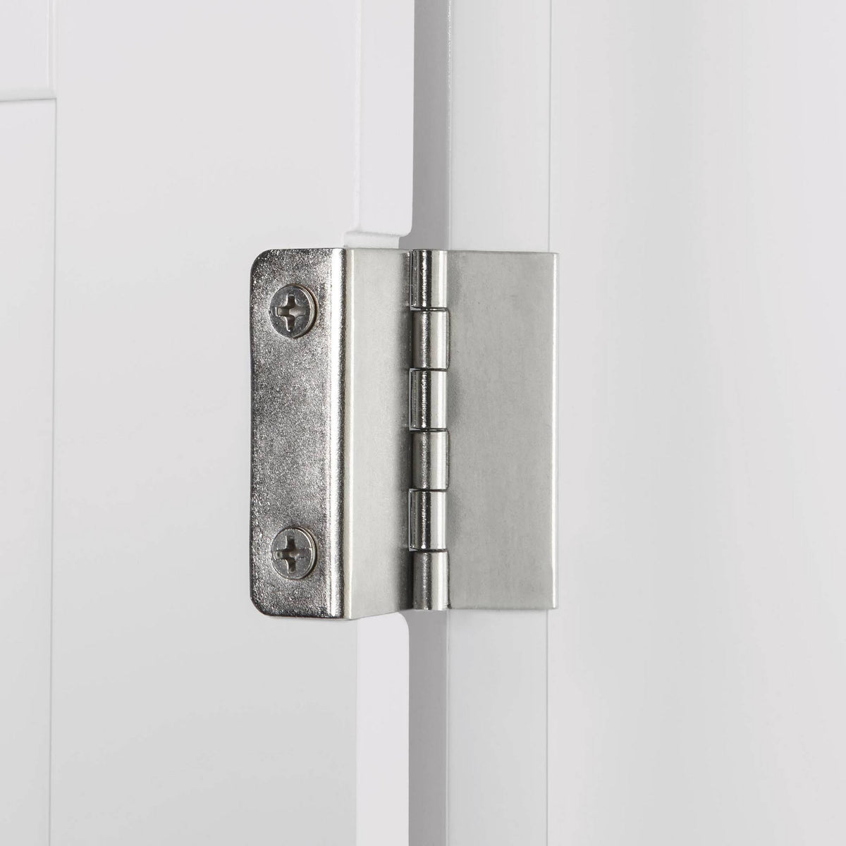 White Two Door Wall Cabinet with Open Shelf F58480