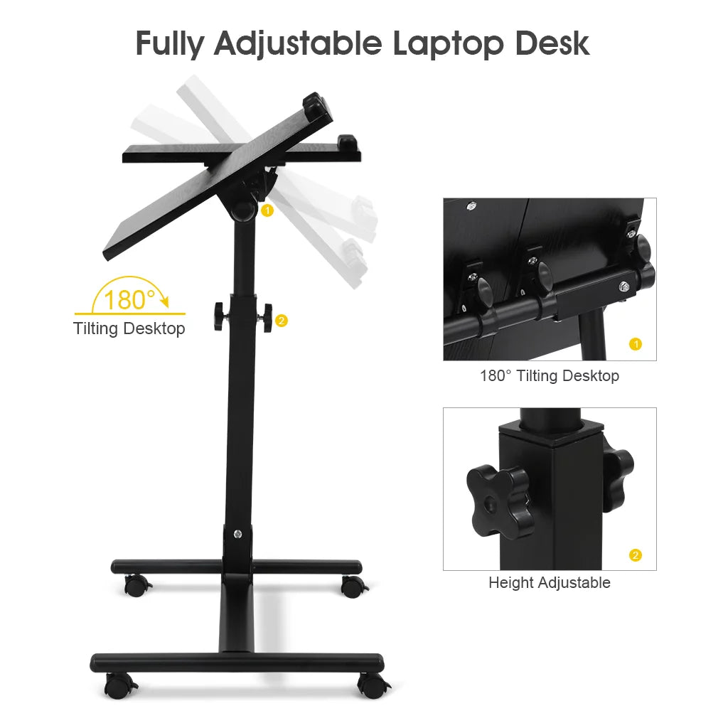 Adjustable Rolling Laptop Desk J119453