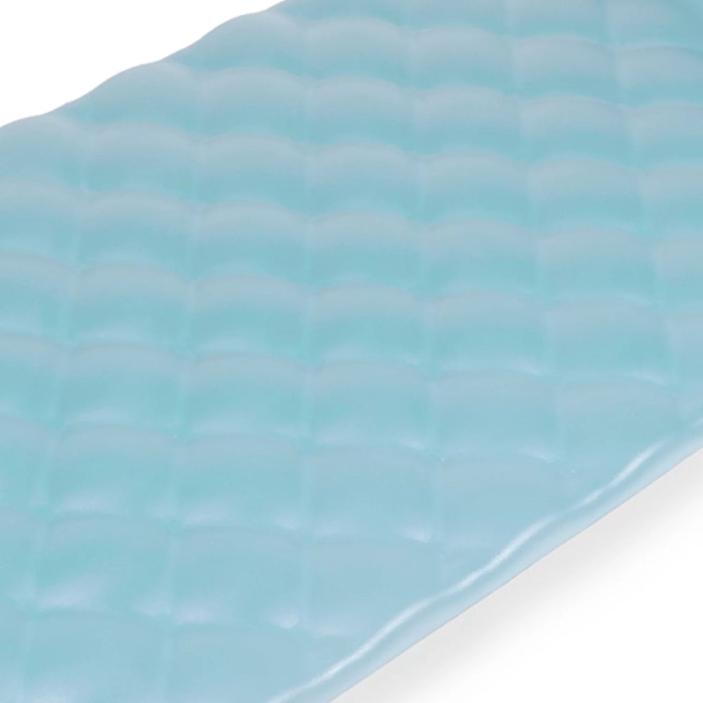 72 Inch Portable Roll Up Foam Floating Mat with Oversized Pillow I4247
